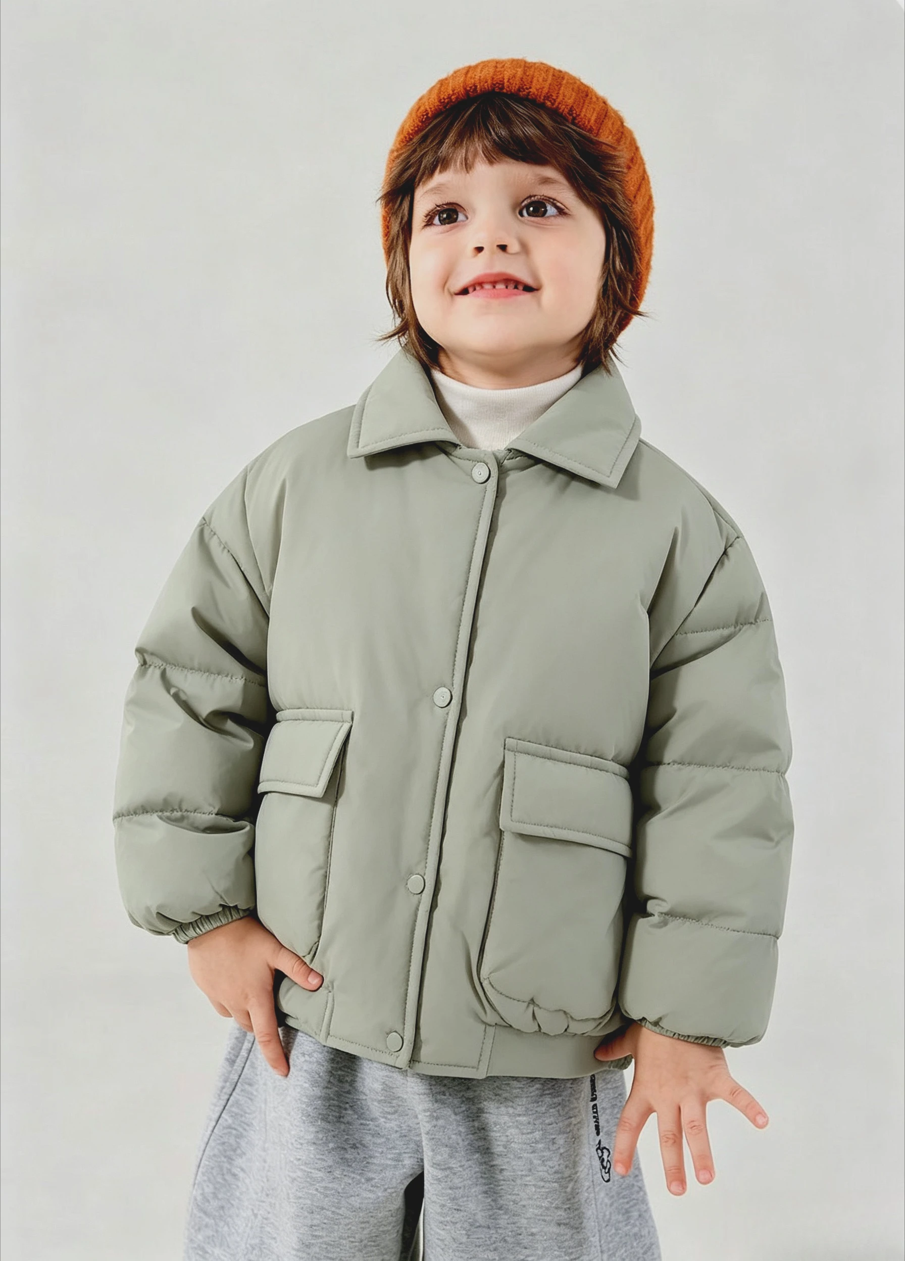 Childrens Wear Kids Padded Coat Jacket Fall Winter 2026 New Baby Stylish Puffer Winter Boys Padded Coat Jacket