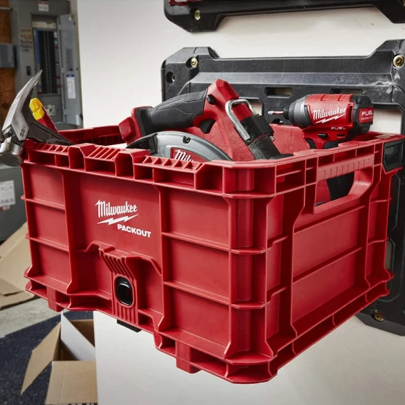 Milwaukee 48-22-8440 Impact Resistance Water Resistance Durable Tool Storage System Crate Packing Box Material Box