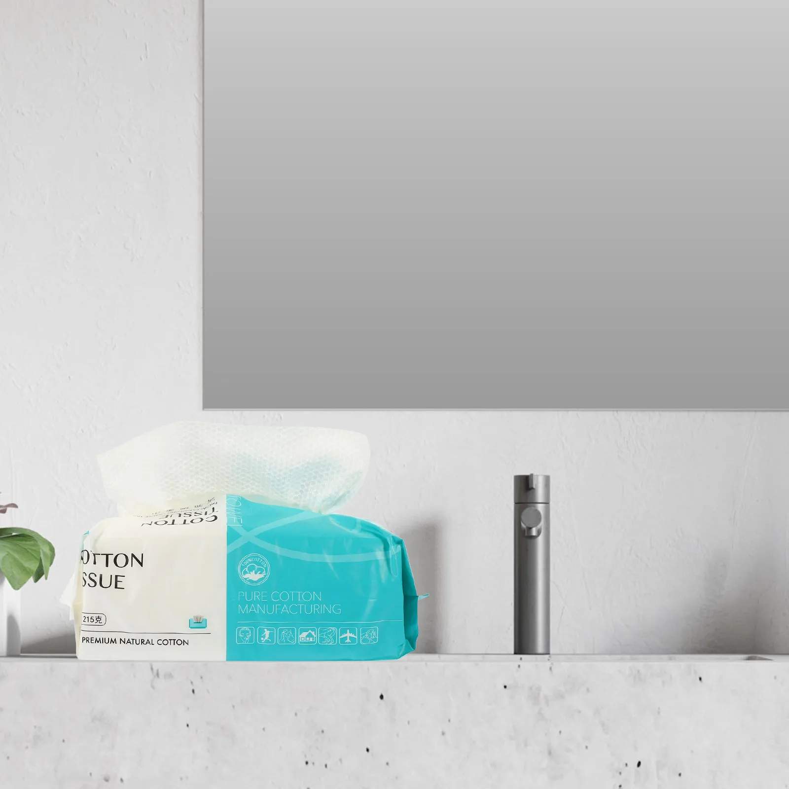 Soft Cotton Face Cleaning Wipes Gentle Makeup Remover Washcloth Extractable Design Travel Skincare Essentials All Skin