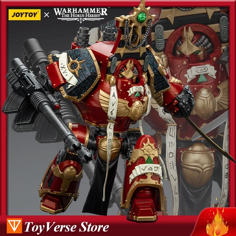 [IN STOCK] JOYTOY Warhammer 30k Mecha Thousand Sons Contemptor-Osiron Dreadnought With Gravis Force Blade And Gravis Autocannon