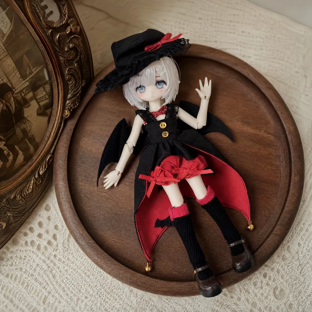 OB11 Doll Clothes, 1/8 and 1/12 BJD Doll Clothes, Cute Bridal Outfit, DIY Costume Accessories for 11-17cm Dolls