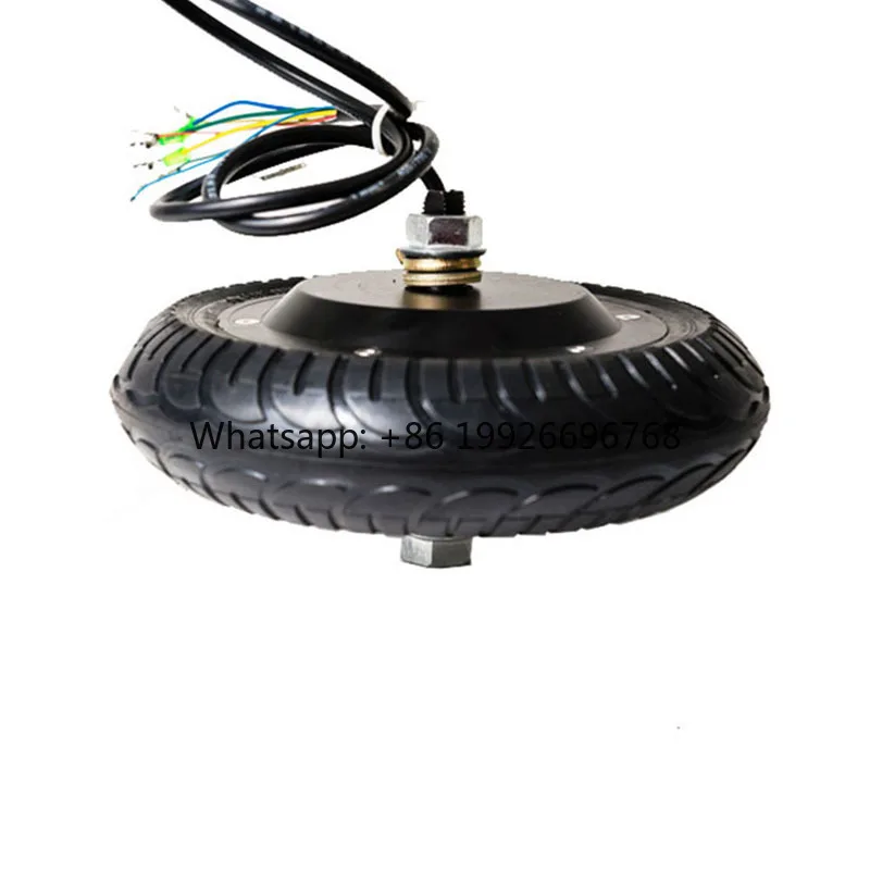 Electric Brake Hall Sensor Motor Hub 8 Inch Brushless Gearless Integrated Hub Motor With Hollow Tire Escooter Replacement Parts