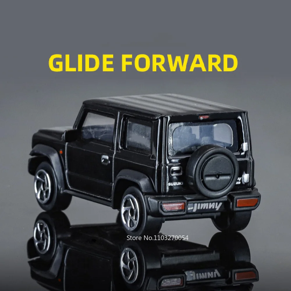 1:52 Suzuki Jimny 2021 Modello in lega Giocattoli Pressofuso Auto Pneumatici in gomma Corpo in metallo Ruote Scivolo Avanti Veicoli in miniatura Festival Regalo