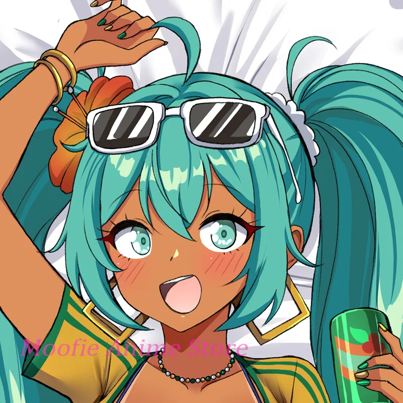 Anime Pillowcase Dakimakura Life-Size Double-Sided Print Brazilian Miku 2WAY Body Pillow Cover