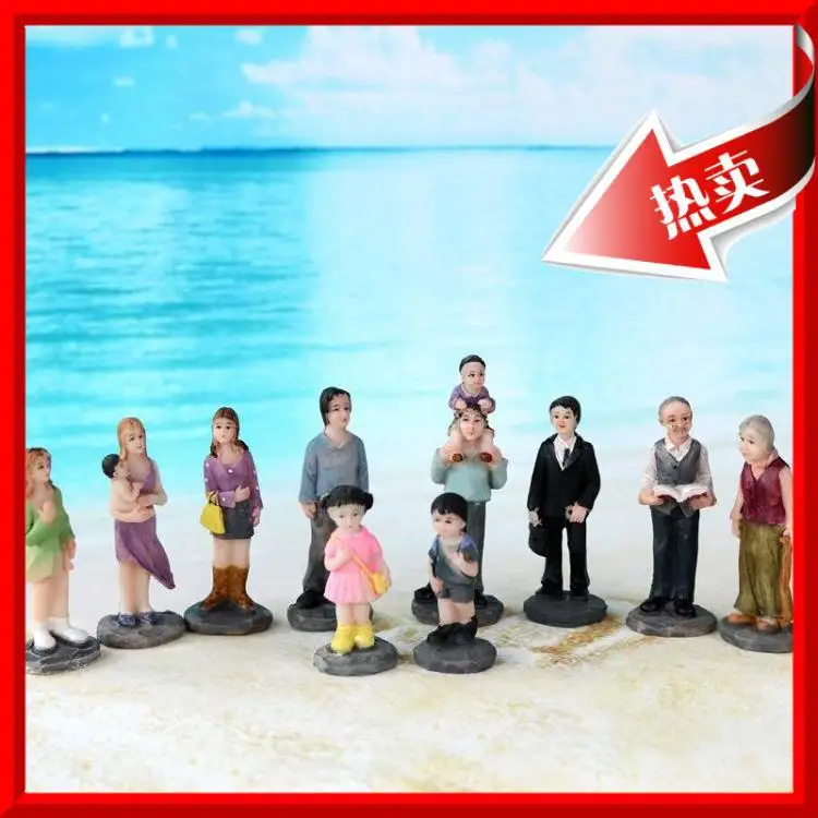 

Source manufacturer wholesale psychology sand table sand figures, school and community unit inspection, family 10-piece set