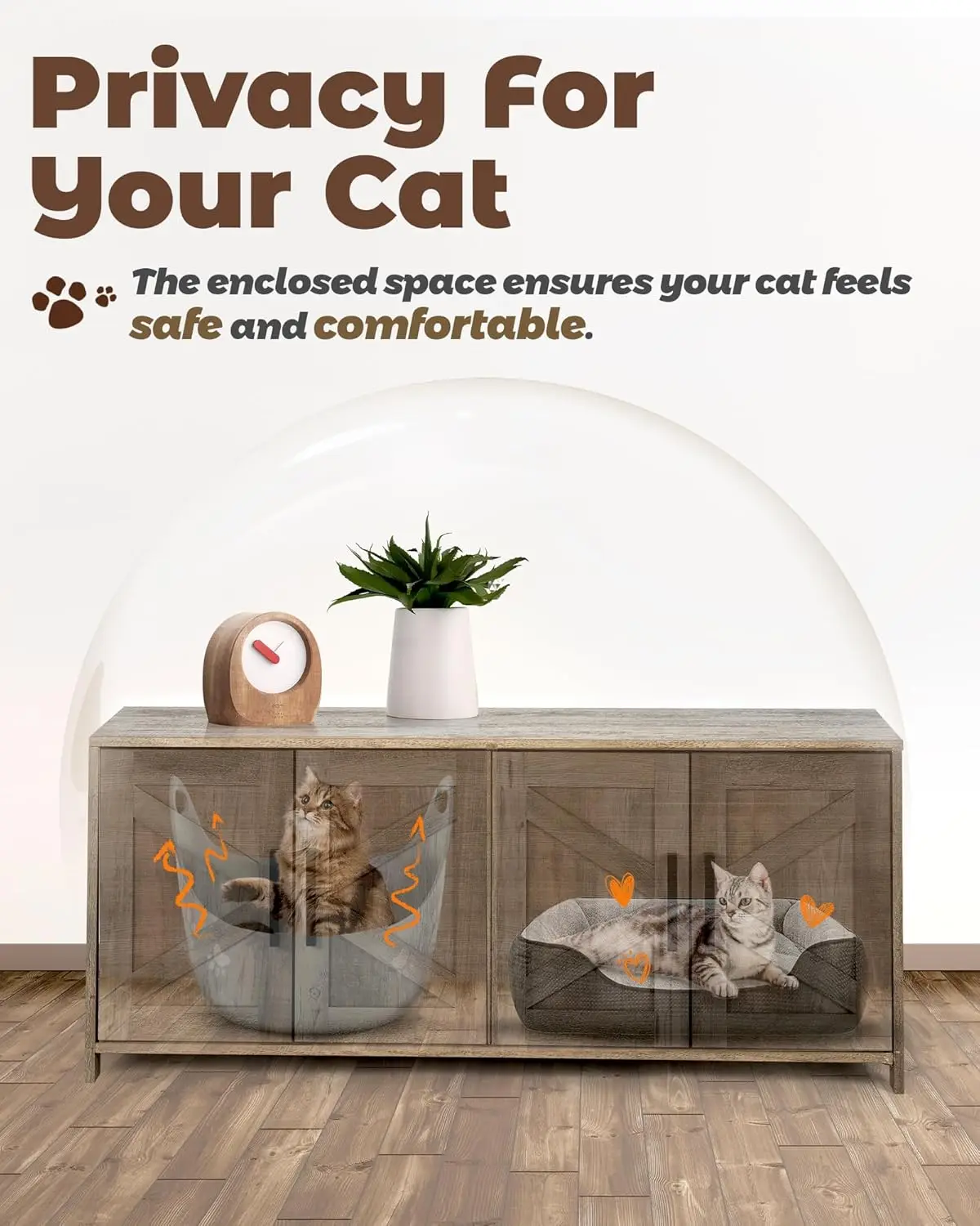 Greigs Katzenkloabdeckung: Die perfekte Kombination aus Stil und Funktionalität für Ihr Zuhause