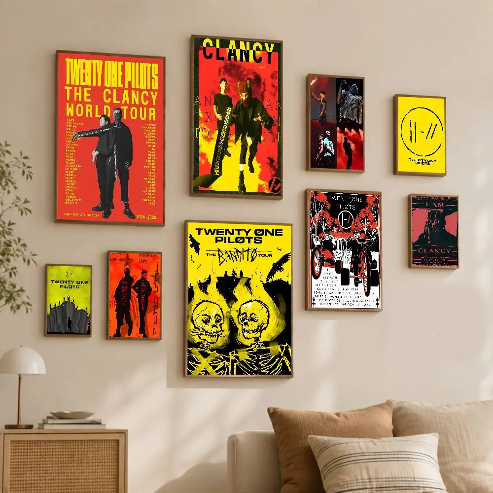 Band T-Twenty O-One P-Pilo-ts Wall Poster Art Print Home Decor Room Decoration Modern Artwork For Living Room