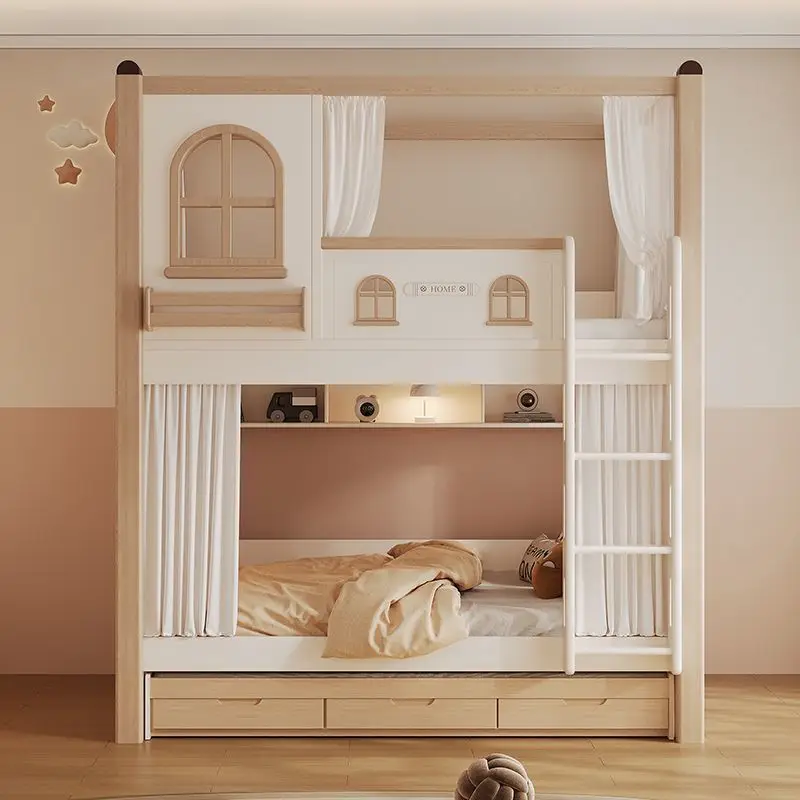Kinder-Etagenbett mit Rutsche  – Bunk Bed With Stairs And Slide Bewertung und Preis