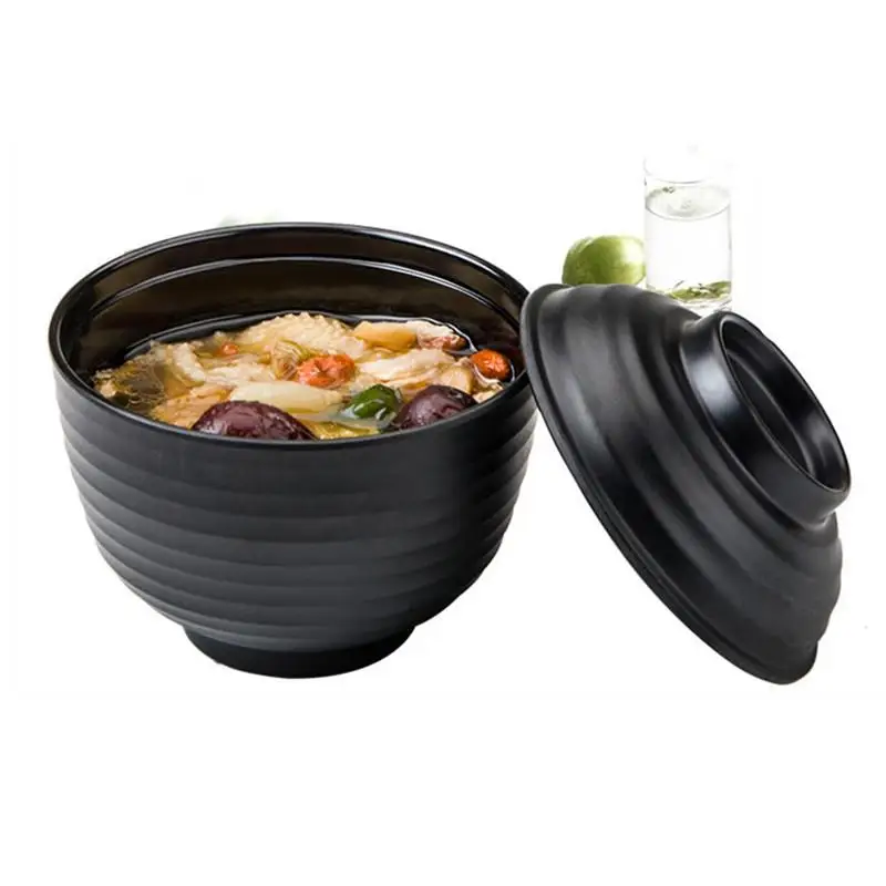 Home Fruit Soup Bowl With Lid Japanese Style Cover Small Soup Bowl Miso Bowl Melamine Miso Soup Bowl Japanese Sushi With Lid