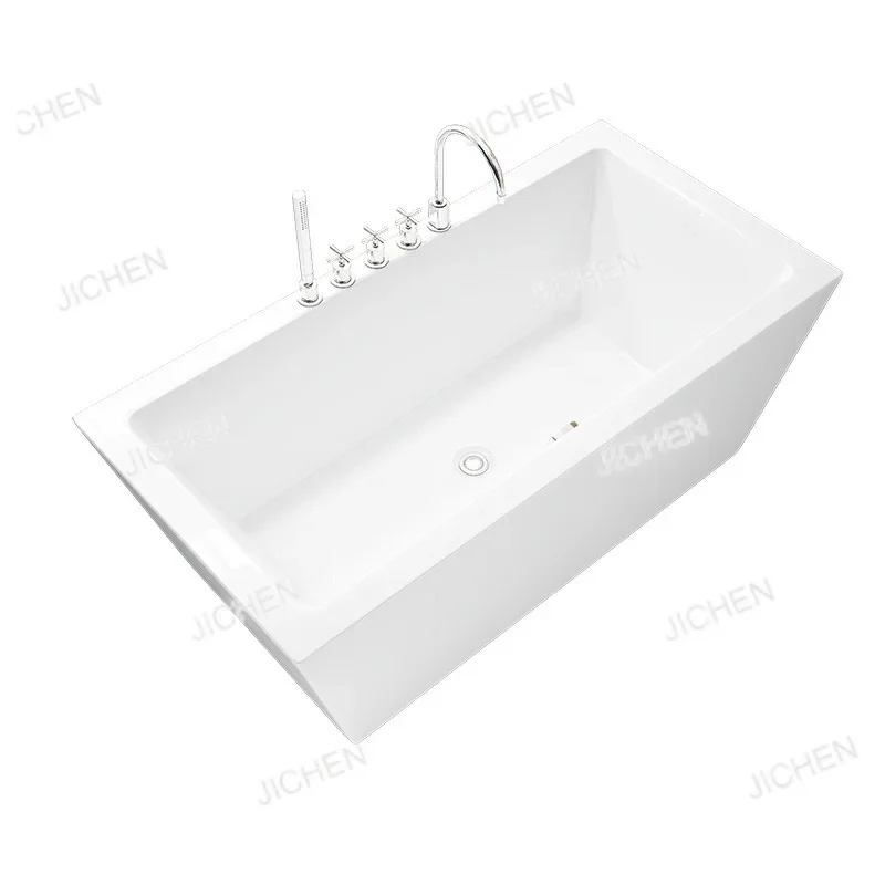 

HS Можно инструментать украшение дома с цилиндрическим смесителем, прямоугольной акриловой независимой ванной, Фошань напрямую от производителя.