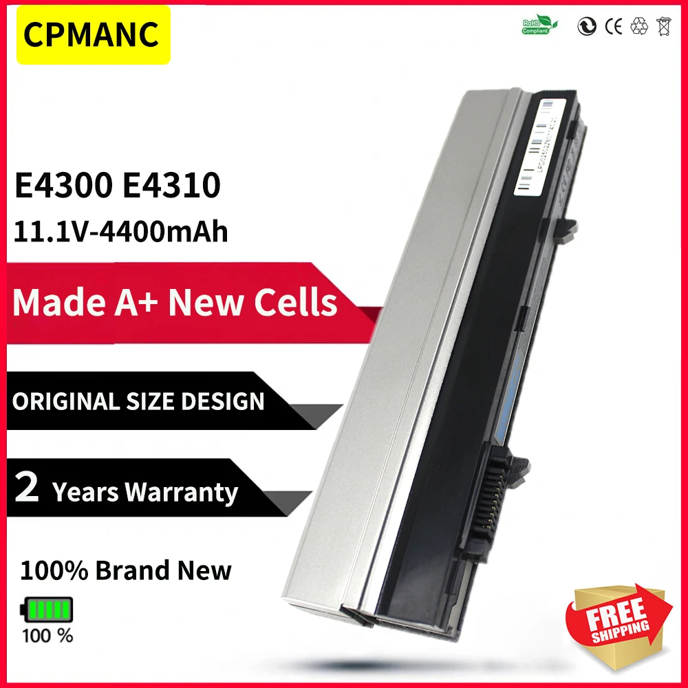 CPMANC Laptop Battery for Dell Latitude E4300 E4310 312-0823 FM332 WJ386 XX327 XX337 HW898