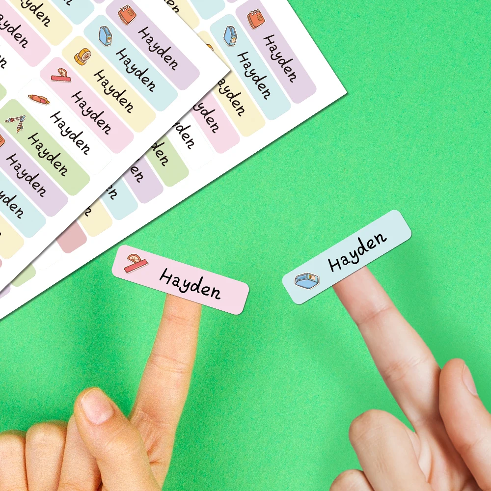 84/126pcs Study tools Customizable Bottom Stickers Textbook Tag Customizable Label Custom Patches Perfect For School,Home