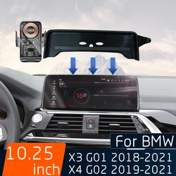 For BMW X3 G01 X4 G02 2018-2021 Car Mobile Phone Wireless Charger GPS Navigation Bracket 10.25 Inch Fixed Screen Base