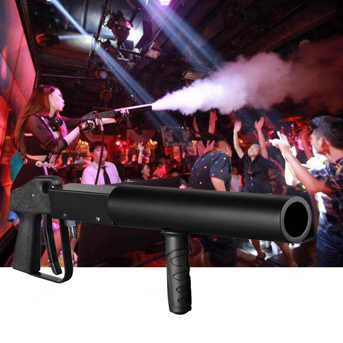 DJ Disco CO2 Gun Canhão Handhold Profissional, máquina a jato de gás para Night Club Palco Concertos Partes Bar Equipment