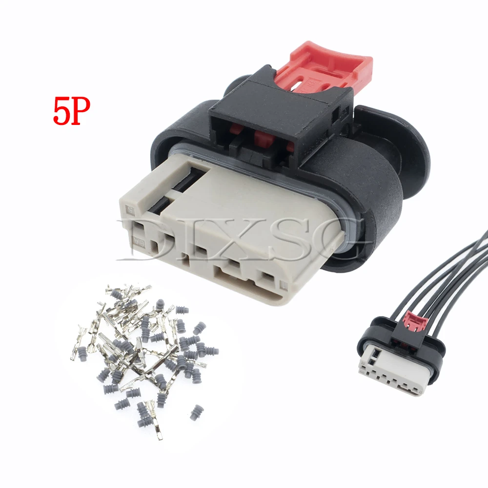 1 Set 5 Pin 35126383 Car Waterproof Connector for Radar Fog Lights Front and Rear Bumper Auto Socket with 20cm Wires