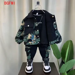 Boys Denimset Clothes Kids Clothing Baby Boys Clothes Jacket + Pants 2 Pcs Set Denim Coat Baby Suit Outfit Casual Set 2-12 Yrs