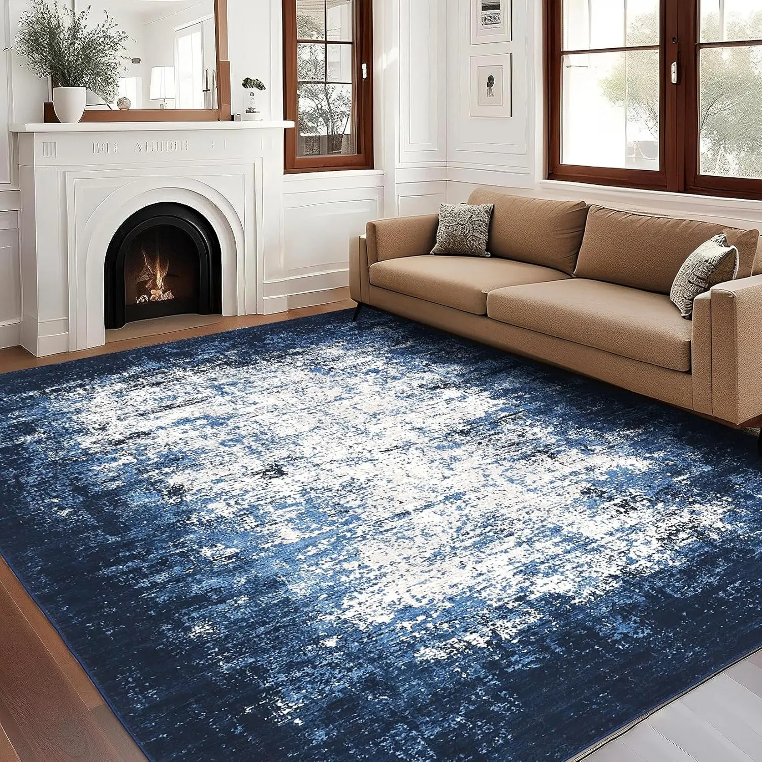 

Area Rug Living Room Rugs Large Soft Indoor Carpet Modern Abstract Rug for Under Dining Table Nursery Home Office Bedroom