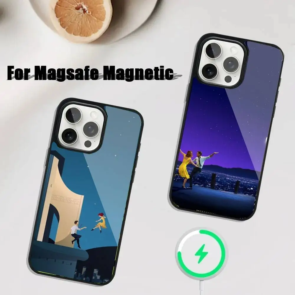 

F-Film L-La L-La L-Land Phone Case For iPhone 16,15,14,13,12,11,Plus,Pro,Max Mini Magsafe Magnetic Wireless Charging