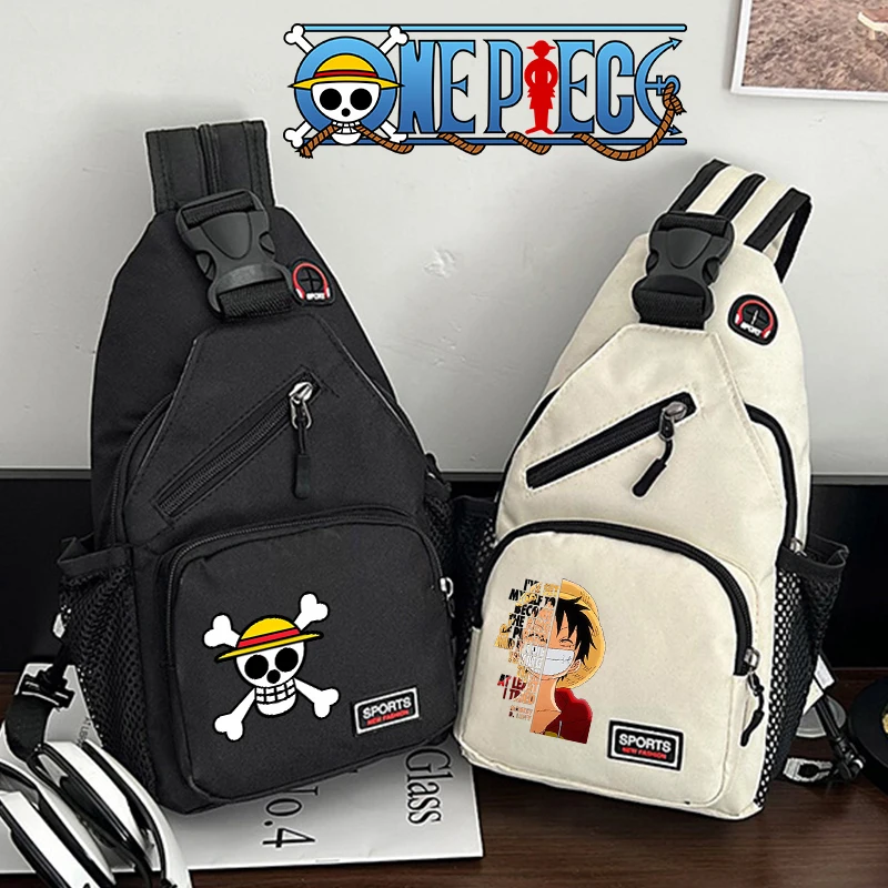 One Pieces Chest Bag Anime Luffy Large Capacity Man Shoulder Bag Multifunctional Women Small Backpack Birthday Christmas Gift