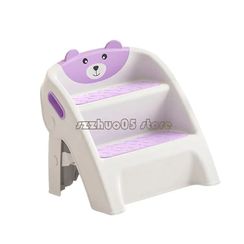 M3GE أطفال طوي الحمام خطوة البراز 10 ثانية الجمعية مكافحة زلة منصات قعادة التدريب أداة قوي الأطفال درجة سلم #5