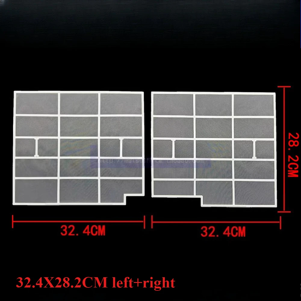 

2Pcs for Carrier Air Conditioner Filter 32.4X28.2CM Left+32.4X28.2CM Right Separator Dust Filter