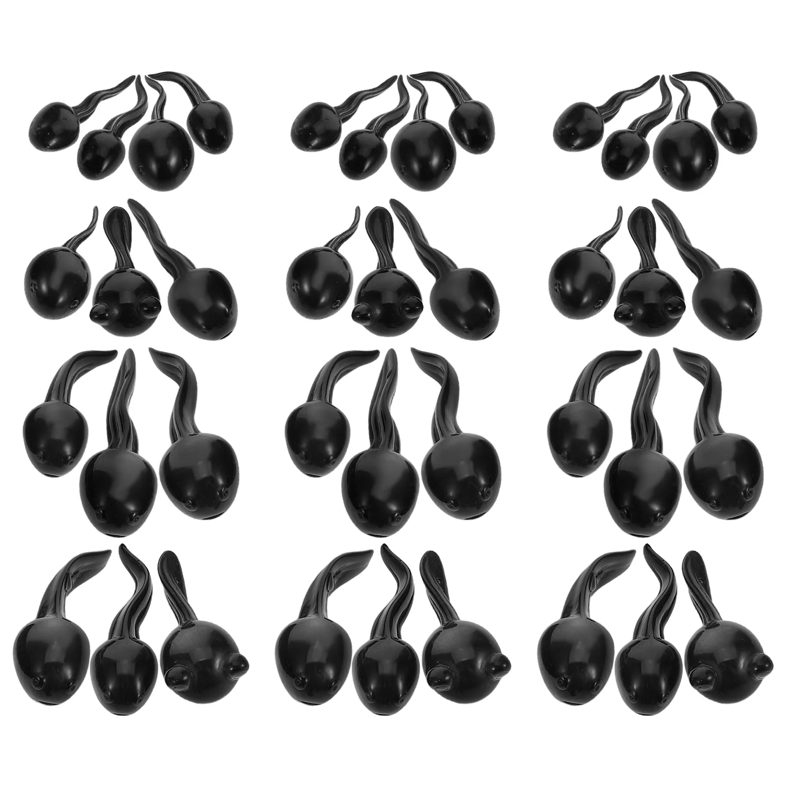39pcs Micro Tadpole Realistic Mini Animal For Bonsai Aquarium Micro Bonsai Accessories Landscaping Tiny Decorative Ornament