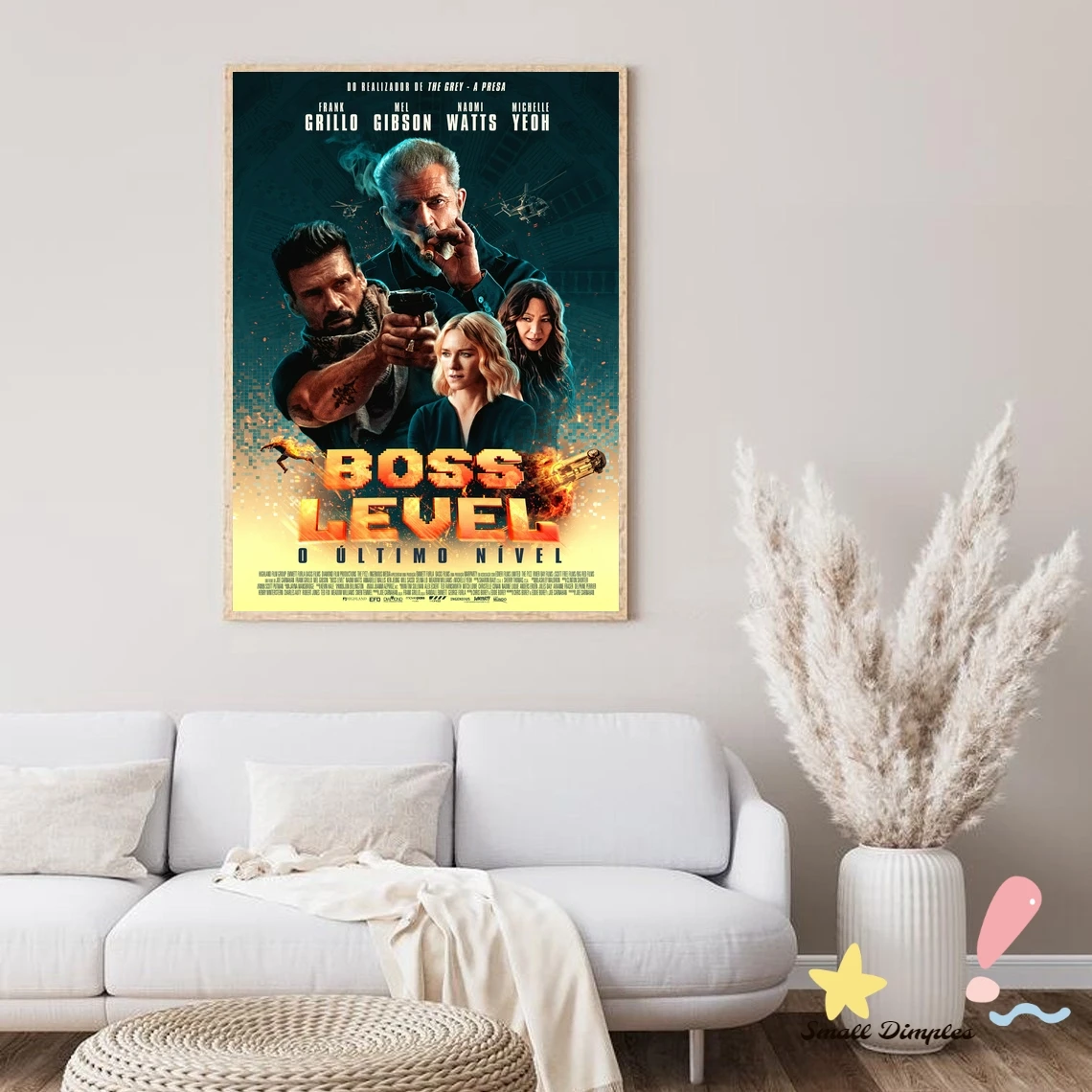Boss Level Movie Poster Canvas Art Print Home Decoration Wall Painting ( No Frame )