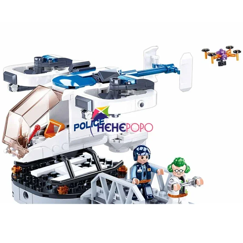 161 stücke M38-B0823 SLuban Maritime Polizei Serie Baustein Minifiguren Pädagogisches Spielzeug Block Spielzeug Für Kinder Geschenke Jungen