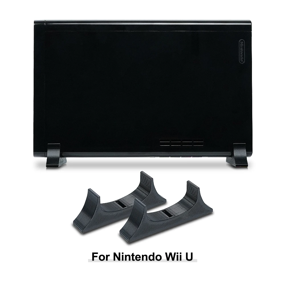 Soporte elevado de montaje plano para consola de juegos, soporte Horizontal, pies de refrigeración para consola de juegos Nintendo Wii U