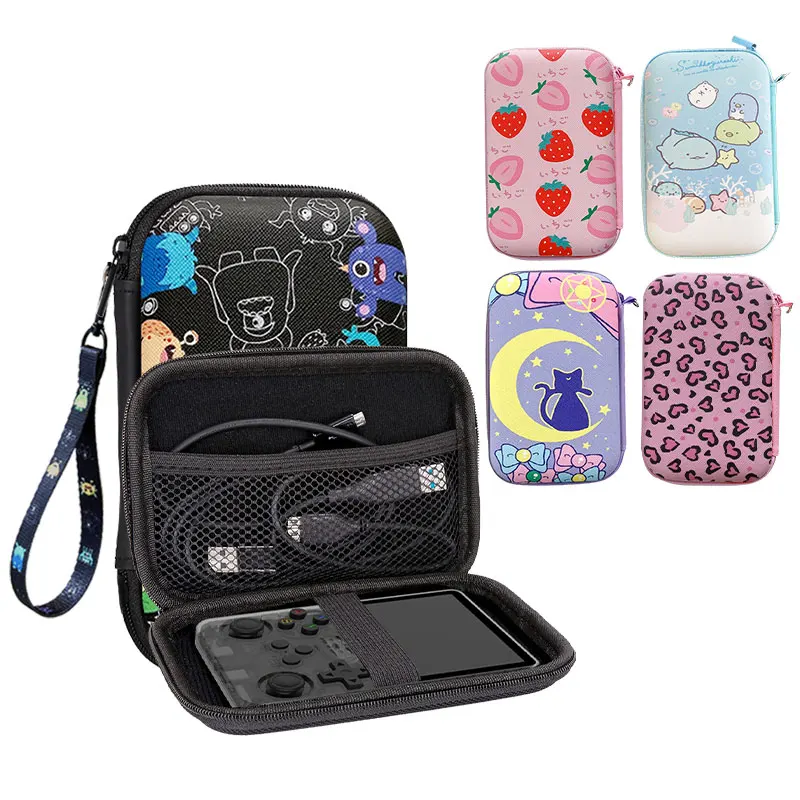 Mode Lagerung Tasche Für R36S R36H RG35XX H R36 PRO K36 Video Spiel Konsole Handtasche Tasche Box Schutzhülle Fall Zubehör