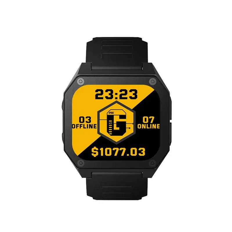 A95D-BTC Bitcoin Stocks Exchange Rate Weather Watch 1.8-Inch Screen Multi-Function Wristband Display 284 X 240