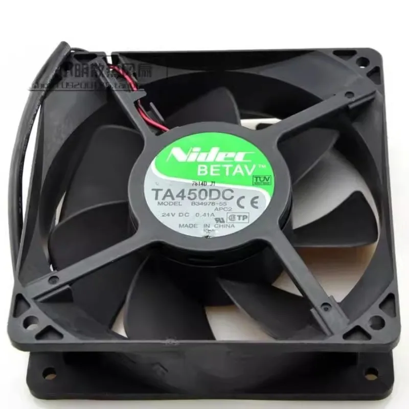 New Cooler Fan for Nidec TA450DC B34978-55 24V 0.41A 12cm 12038 high wind frequency converter fan 120*120*38MM