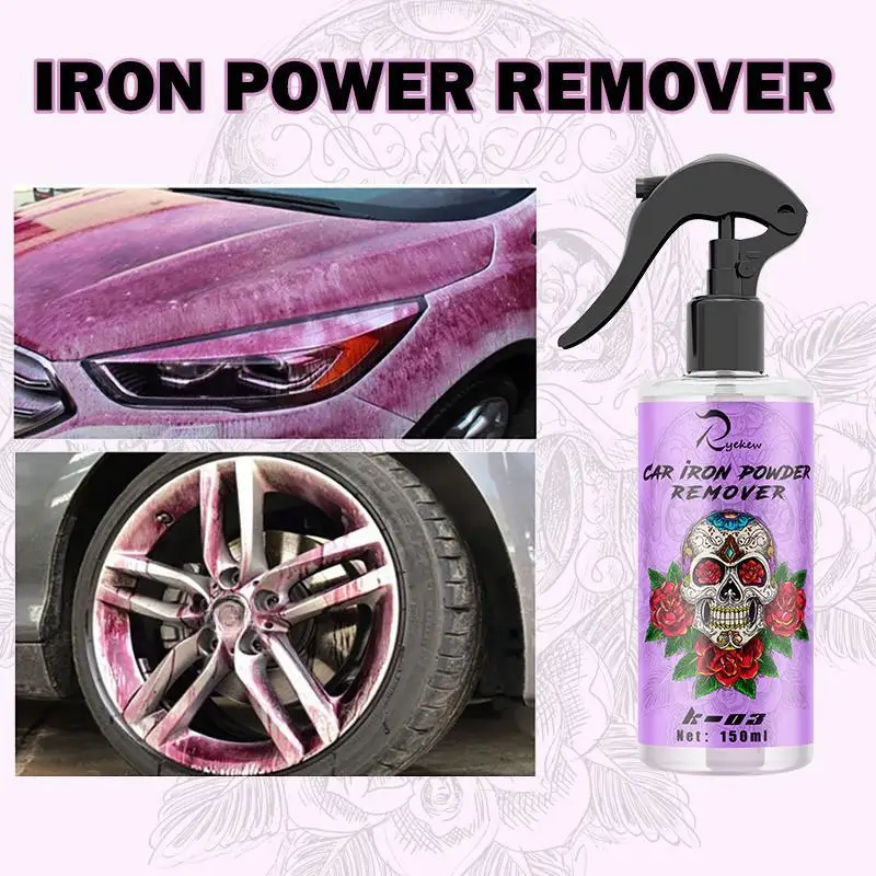 150ml Wheel Paint Iron Remover Spray Technology Professional Dust Rim Rust Cleaner Auto Detail Chemica