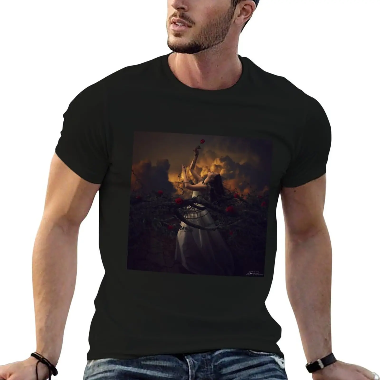 T-shirt The Truth Beneath The Rose, t-shirts imprimés pour hommes, t-shirts avec imprimés, t-shirts décontractés pour hommes