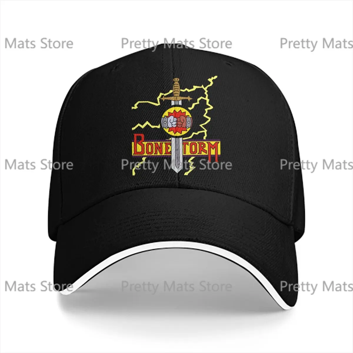 Bonestorm Clear Mortal Kombat Anime Multicolor Hat Peaked Women's Cap Personalized Visor Protection Hats