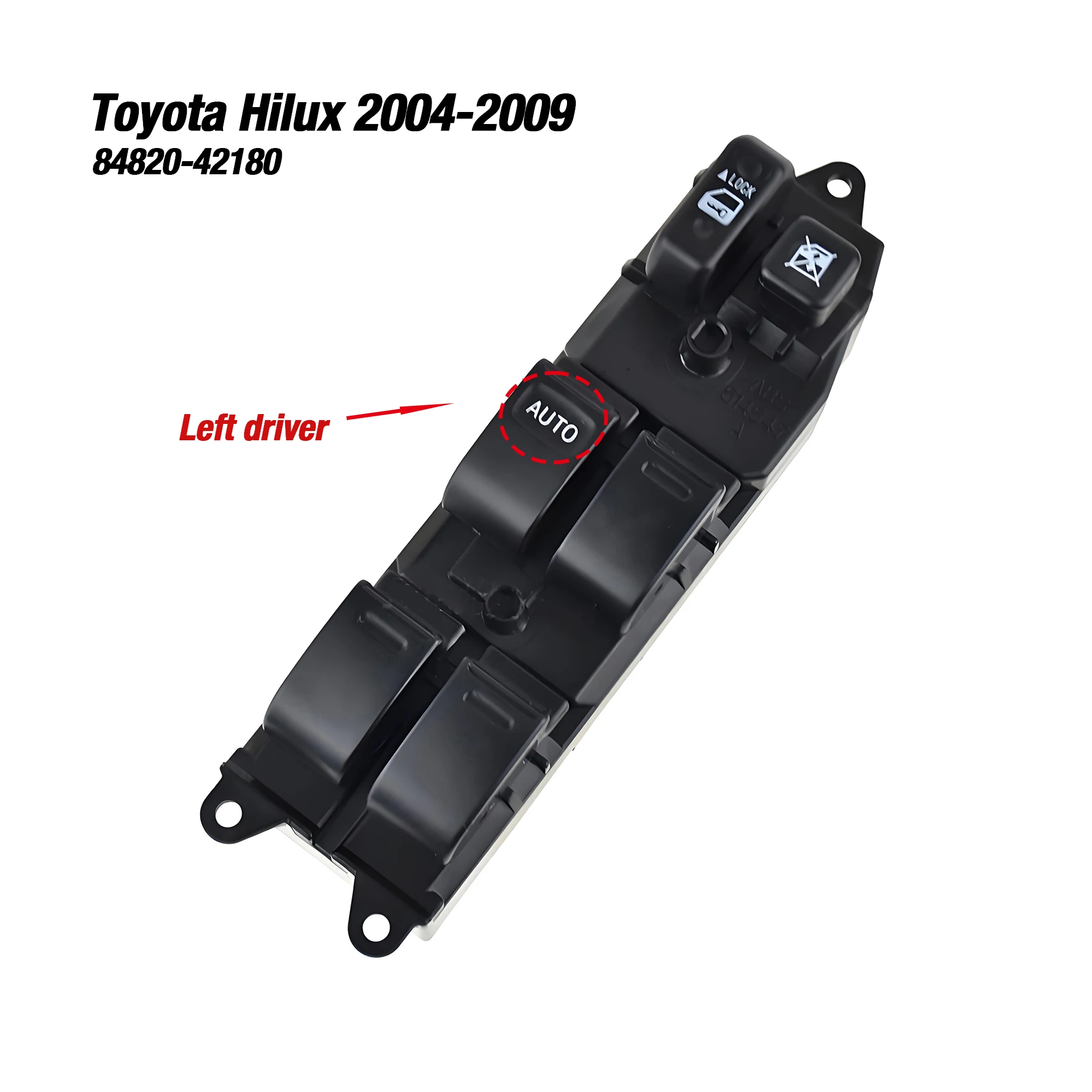 

84820-42180 8482042180 для Toyota Hilux 2004 2005 2006 2007 2008 2009, левый главный переключатель управления стеклоподъемником со стороны водителя