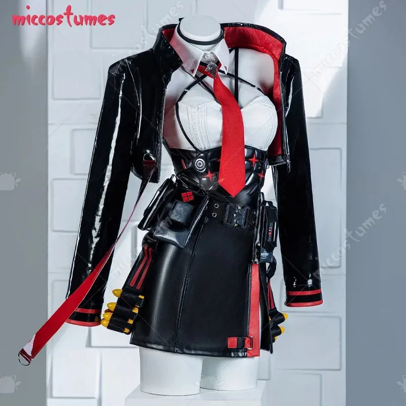 

25COSMiccostumes женский красный капюшон косплей костюм платье комплект пальто со шляпой галстуком Хэллоуин косплей костюм