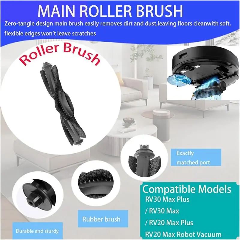 AC39-For Tapo RV30 Max Plus/RV30 Max/RV20 Max Plus/RV20 Max مجموعة ملحقات-قطع غيار مكنسة الروبوت #3