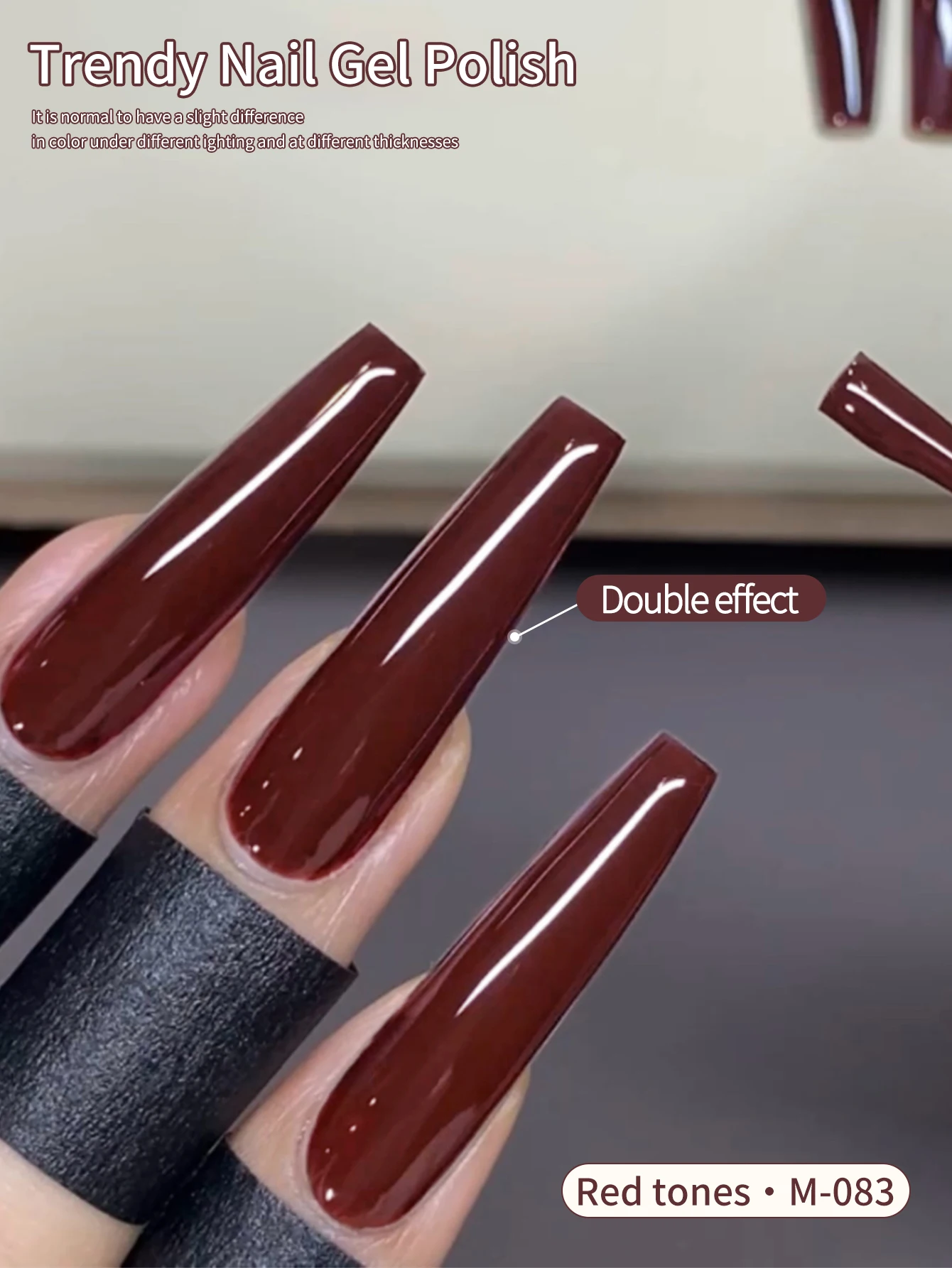 1pc 15ml Hawthorn Red Gel Nail Polish Starter Pure Soak Off No Wipe Nail Gel Polish Suitable For All Seasons