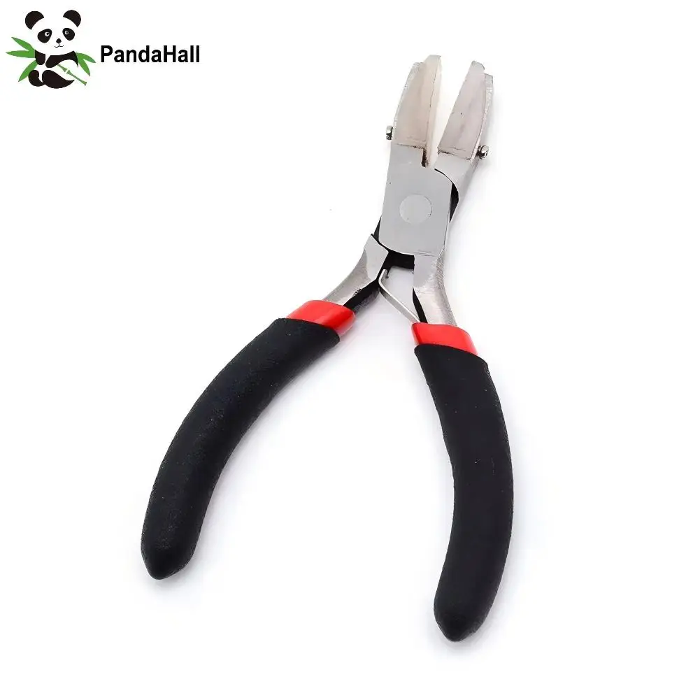 PandaHall Small Polishing Jewelry Pliers Short Chain-Nose Plier for Jewelry Making Tools Equipments 90x50x10mm