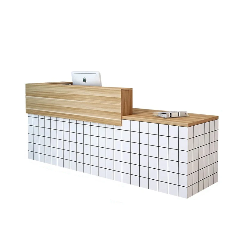 

Простая современная стойка регистрации Салон красоты Парикмахерская Деловые стойки регистрации Роскошный офис Mostrador Recepcion Офисная мебель