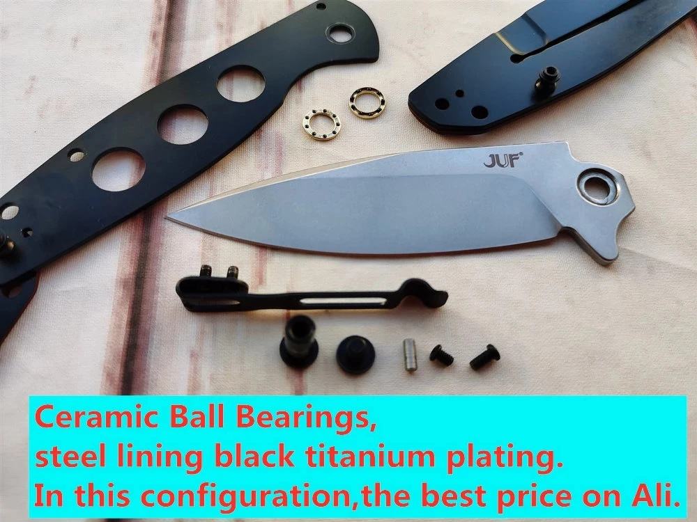 JUFULE Ceramic Ball Bearing Flipper Bearfly 2 Deep Carry D2 Steel G10 Hunt Tactical Outdoor EDC Tool Folding Camp Pocket Knife