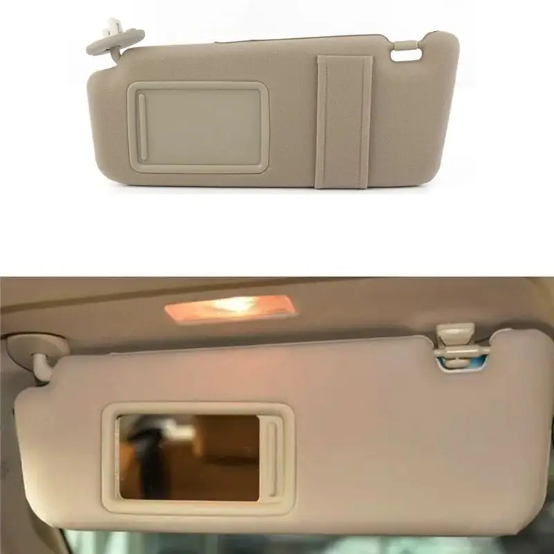 AC76-Car Parts Left Drivers Side Sunvisor With Mirror 74320-0T021-A1 For Toyota Venza 2009-2016 Sunshade Sun Cover Trim 74320-0T