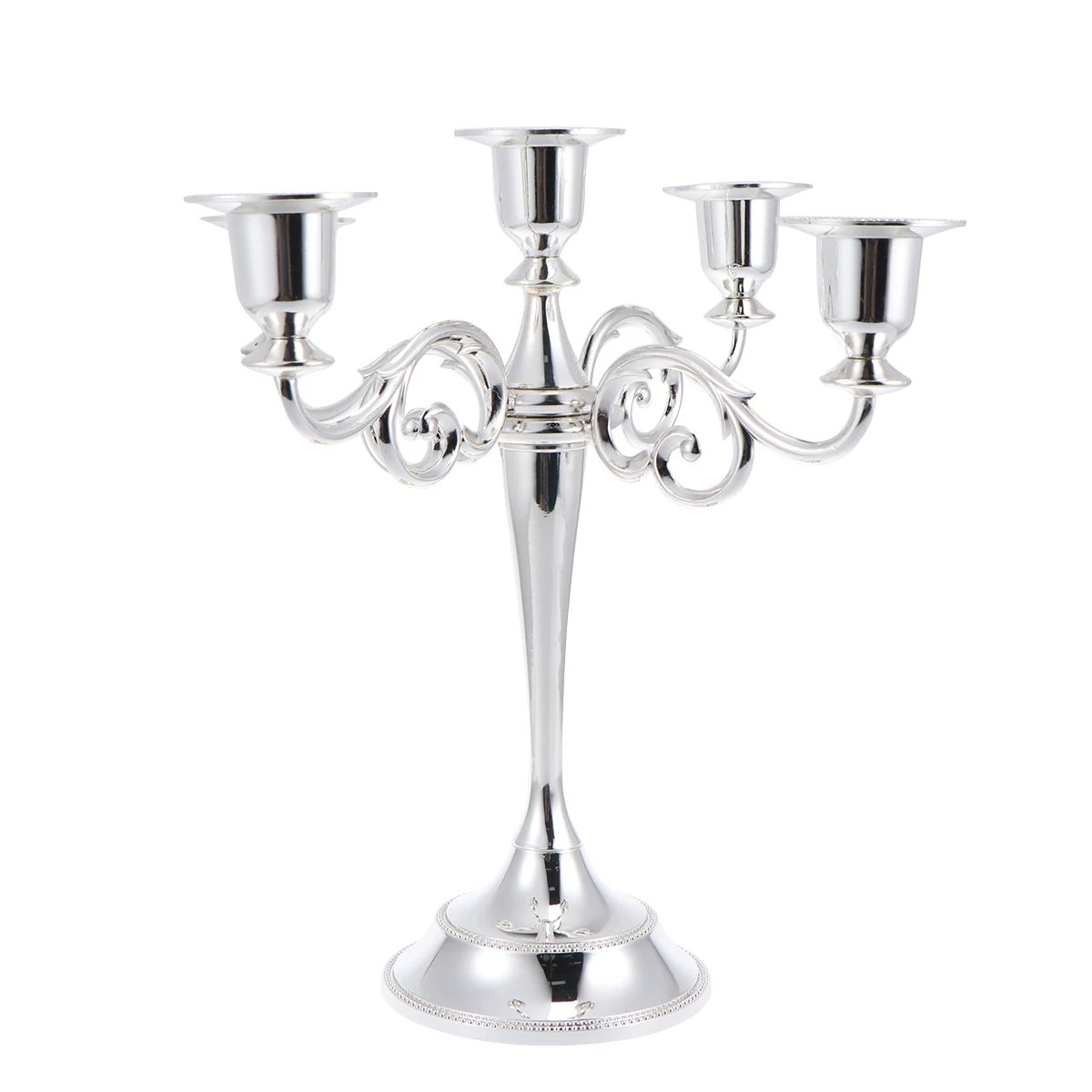 

Wedding Decor Accessories European Style Holder Tealight Stand Home Office Reusable Candlestick Five