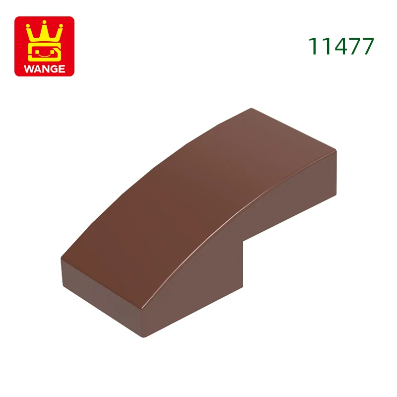 Wange 310 stks/partij 11477 Helling Gebogen 2x1x2/3 Blok Moc Kleur Accessoires Compatibel met Baksteen DIY kinderen Speelgoed Montage Onderdelen