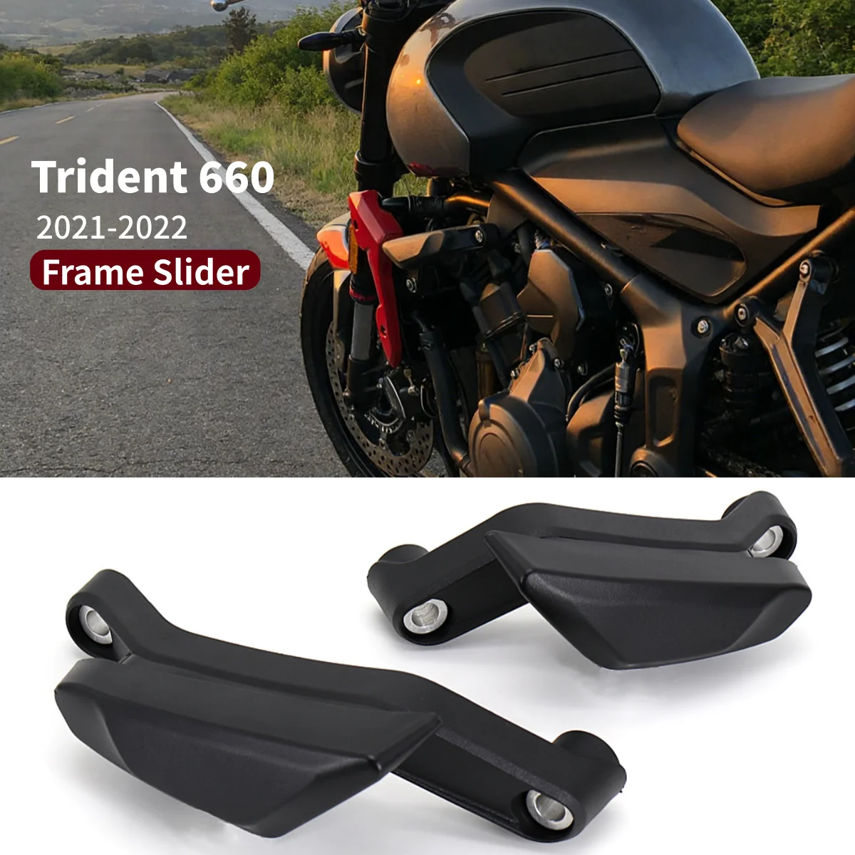 

For Trident 660 TRIDENT660 2021 2022 Falling Protection Motorcycle Frame Slider Fairing Engine Guard Crash Pad Protection Cover