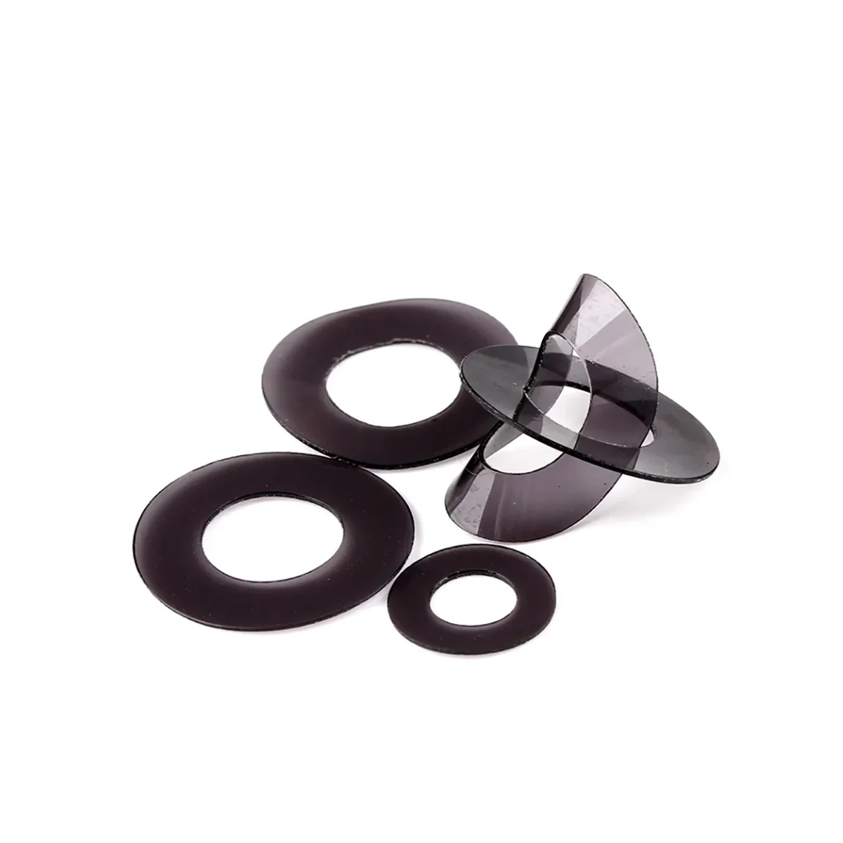 Black Soft PVC Semi Transparent Gasket Plastic Insulation Waterproof And Leak Proof Sealing Small Gasket M3M4M5M6M8M10