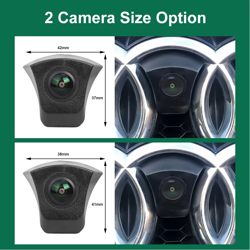 Sinairyu 170 ° AHD telecamera anteriore per auto per Audi A3 8P A6 C7 C6 A4 B8 B6 B9 A1 TT MK2 A8 D3 Q7 4L Q3 8L C5 8J B5 4F A7 B7 Q5 FY