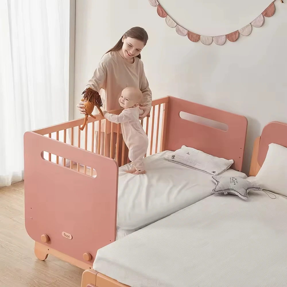 Kids Bedroom Furniture Ergonomic Desk Detachable Bookshelf Natty Chair Tidy Storage Bookcase Yarra Bedside Bed with Guard Panel
