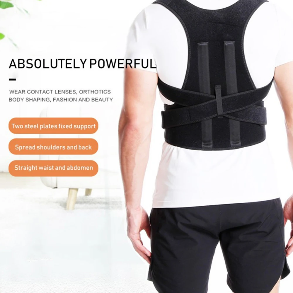 Back Brace Posture Corrector for Women & Men Back Lumbar Support Shoulder Posture Support for Improve Posture & Back Pain Relief